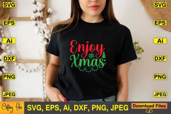 Download Enjoy Xmas SVG Vector Cutting Files - Vector Collection