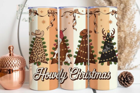 Download Western Cowhide Christmas Trees Tumbler - Cowhide christmas trees Collection