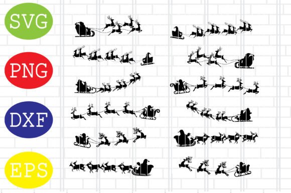 Download Santa Sleigh Svg, Christmas Svg Files - Svg file Collection