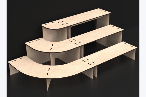 Download Laser Cut 3 Tier Display Stand Svg Files - Svg file Collection