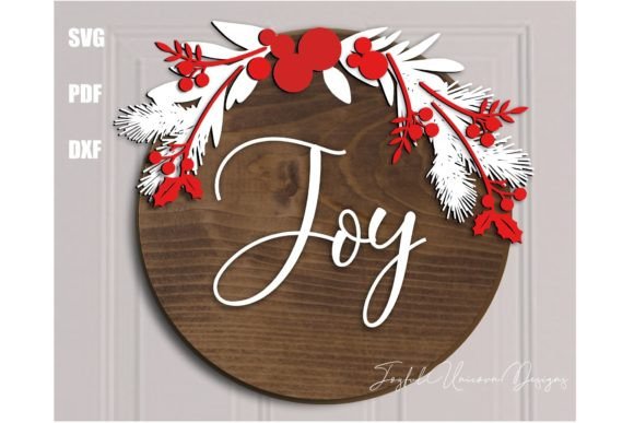 Download Joy Christmas Door Hanger SVG File - Svg file Collection