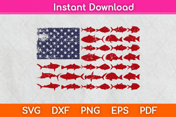 Download American Flag Fishing Svg File - Premium Resources