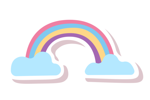 Download Rainbow Cute Sticker. Miracle Fairytale - Miracle Collection