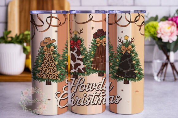 Download Western Cowhide Christmas Trees Tumbler - Cowhide christmas trees Collection