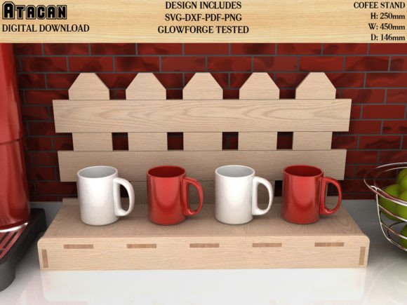 Download Coffee Mug Fence Display Stand Svg File - Svg file Collection