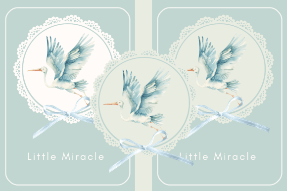 Download Little Miracle Stork Baby Clipart - Miracle Collection